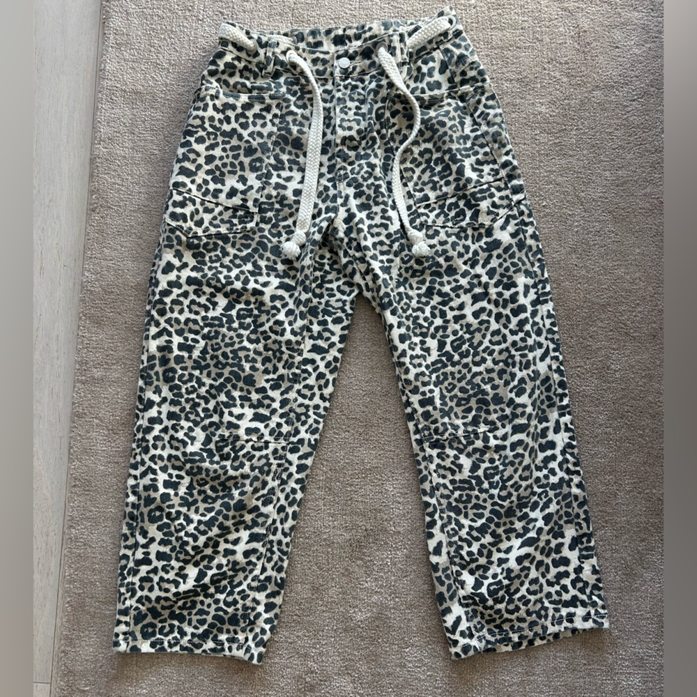 Leopard Barrel Pants
